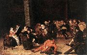 Harmen Hals Peasants at a Wedding Feast oil on canvas